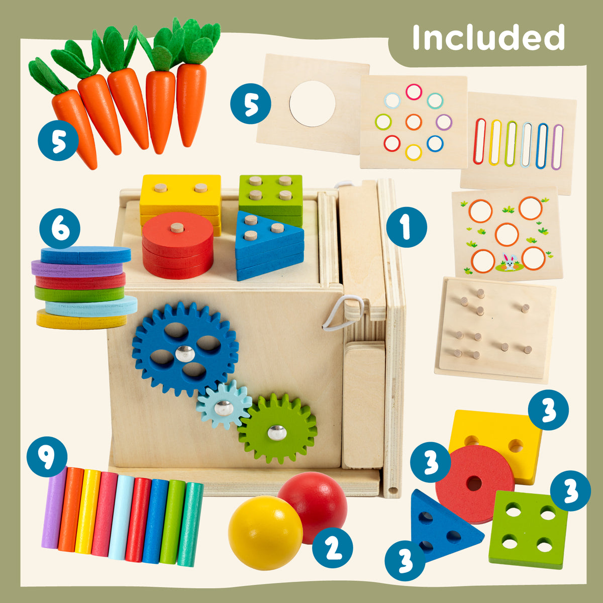 7-in-1-Montessori-Spielwürfel