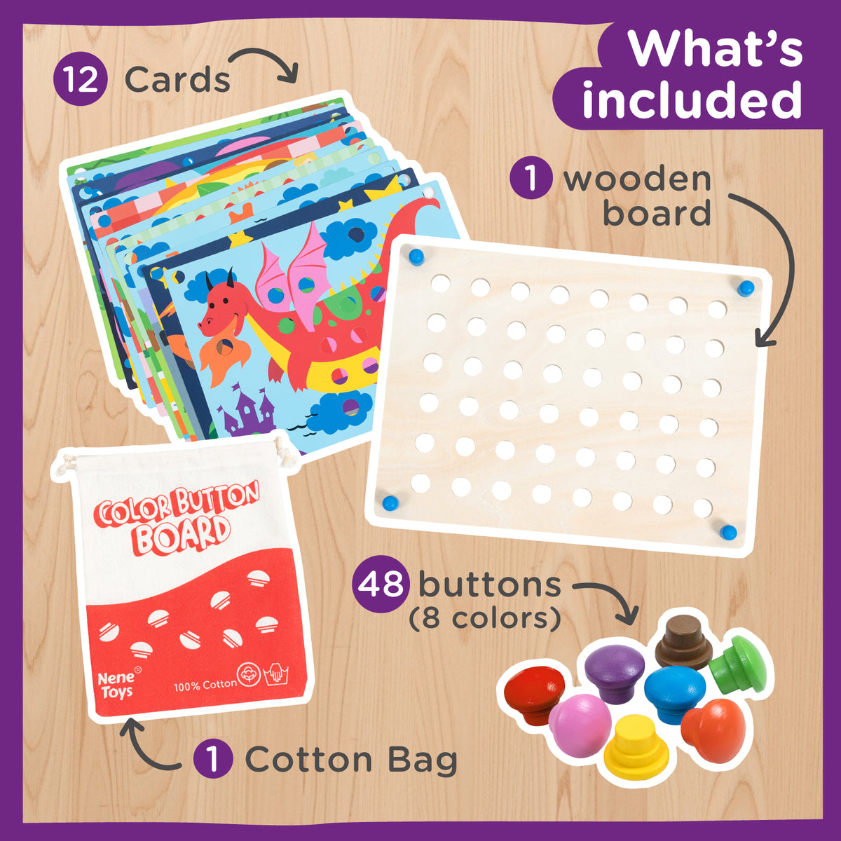 Color Botton Board 48pcs [Big Edition]