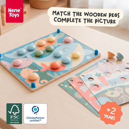 Color Button Board - Soft Pastel Colors