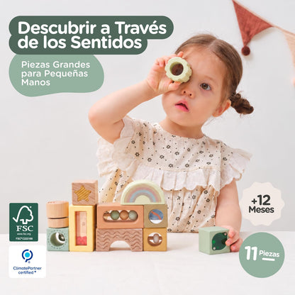 Sensory Wooden Blocks Set — PT01