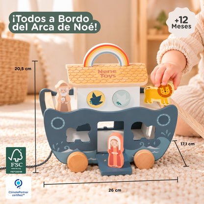 Wooden Noah's Ark Play Set — PT01