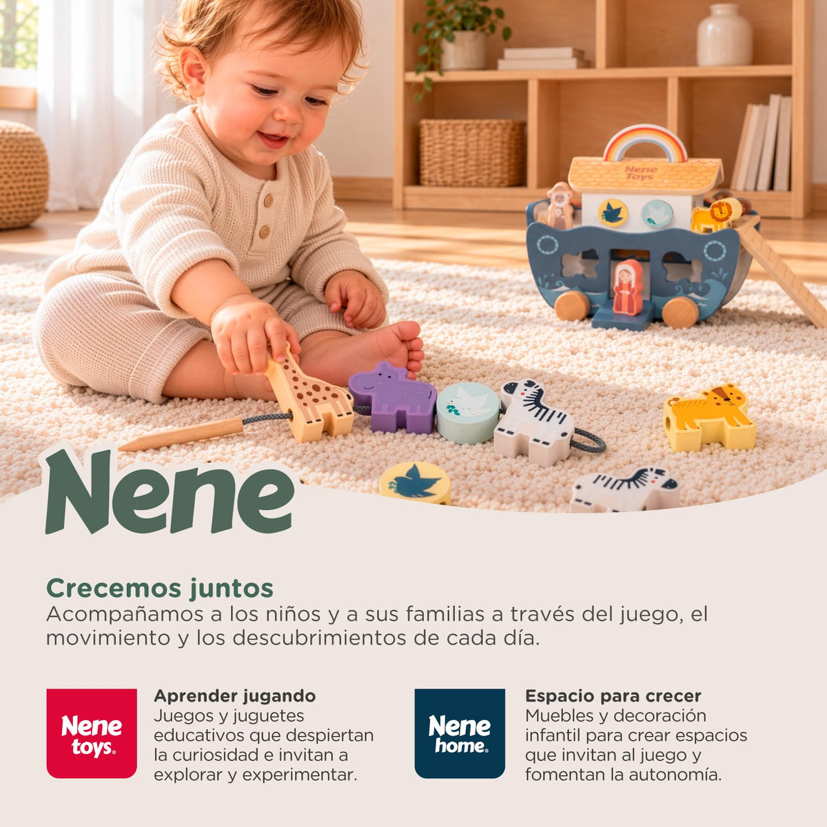Wooden Noah's Ark Play Set — PT07