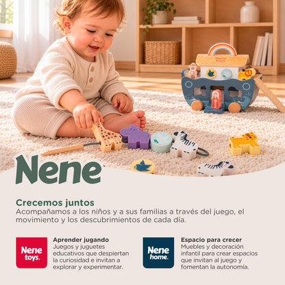 Wooden Noah's Ark Play Set — PT07