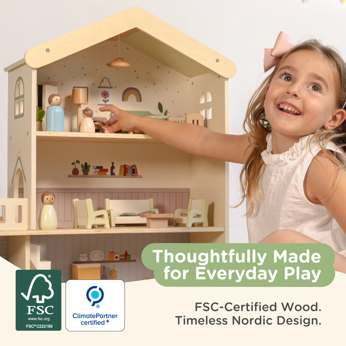 Wooden Doll House — product details