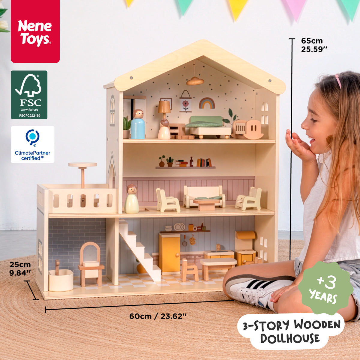 Wooden Doll House — product details