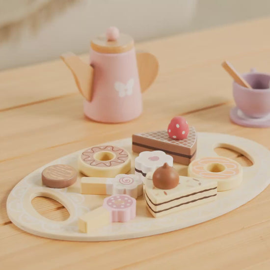 Wooden Tea Party Set — see it in action