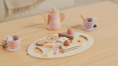 Wooden Tea Party Set — see it in action