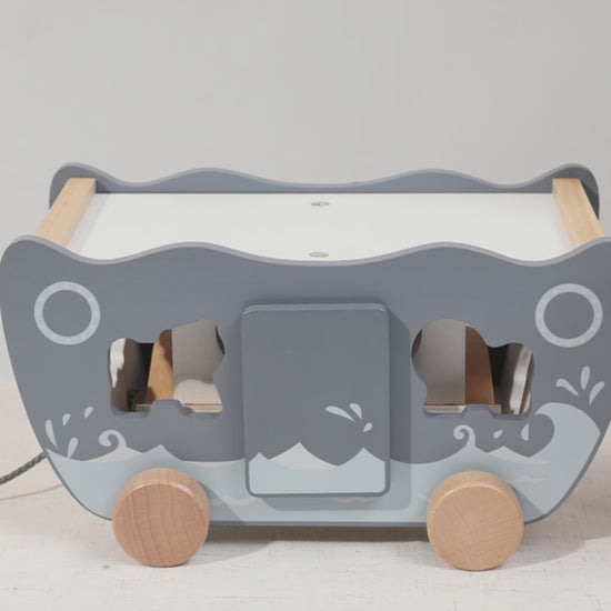 Wooden Noah's Ark Play Set — see it in action