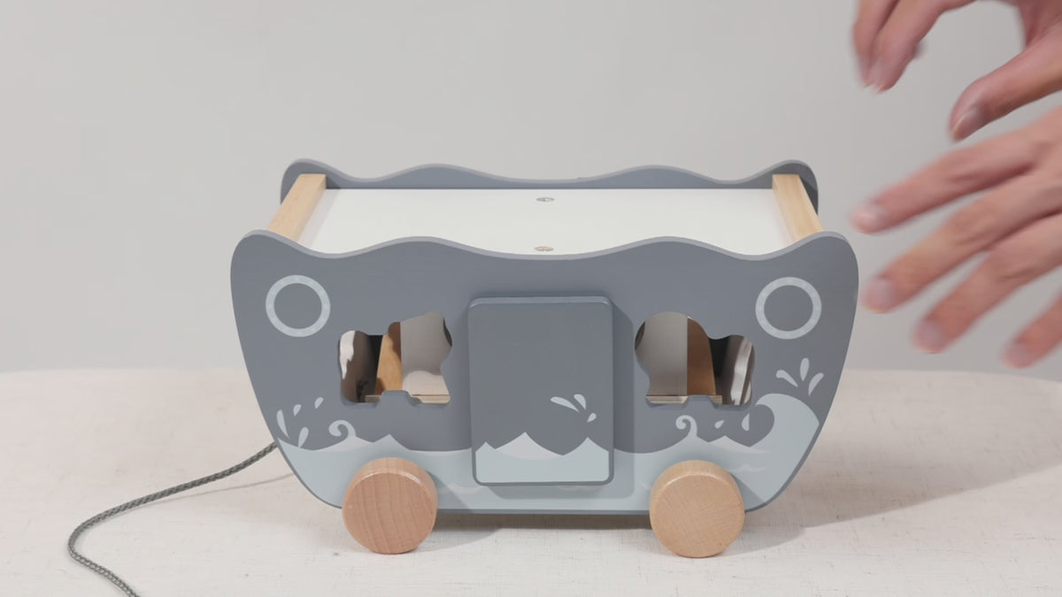 Wooden Noah's Ark Play Set — see it in action