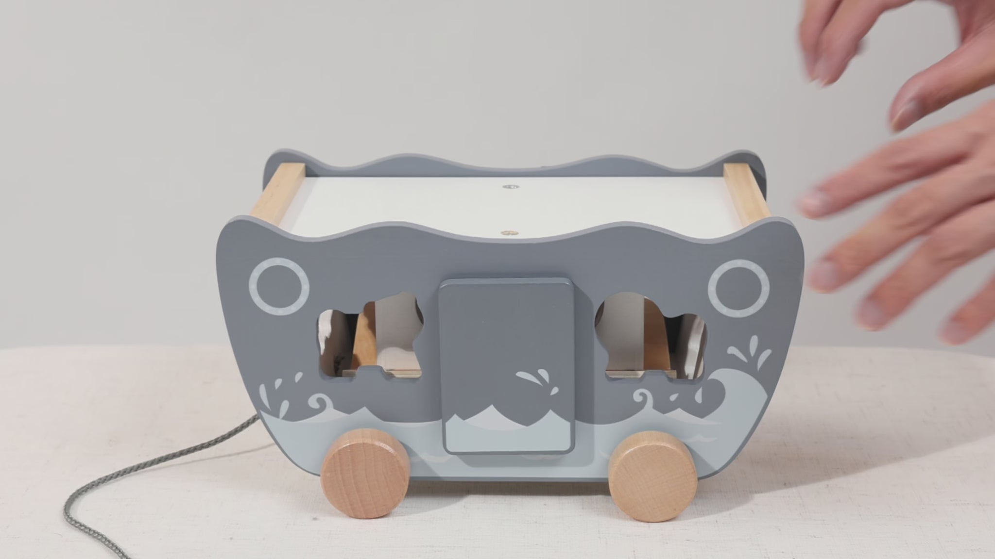 Wooden Noah's Ark Play Set — see it in action