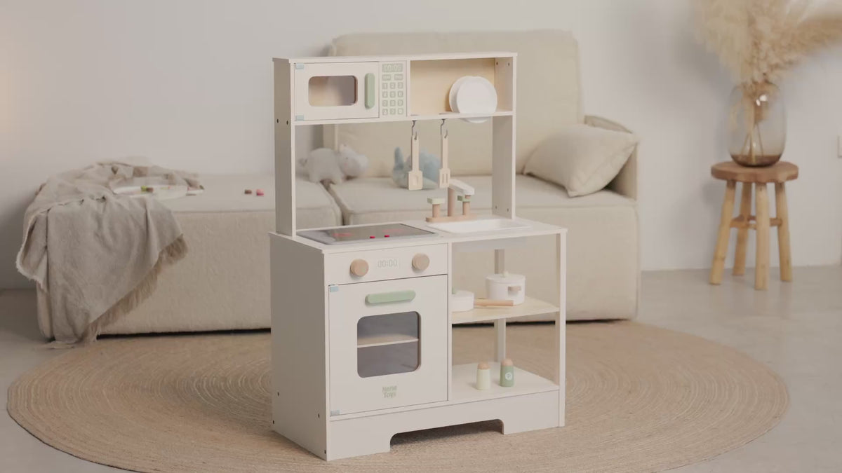 Wooden Kitchen Set – Nordic Style — see it in action