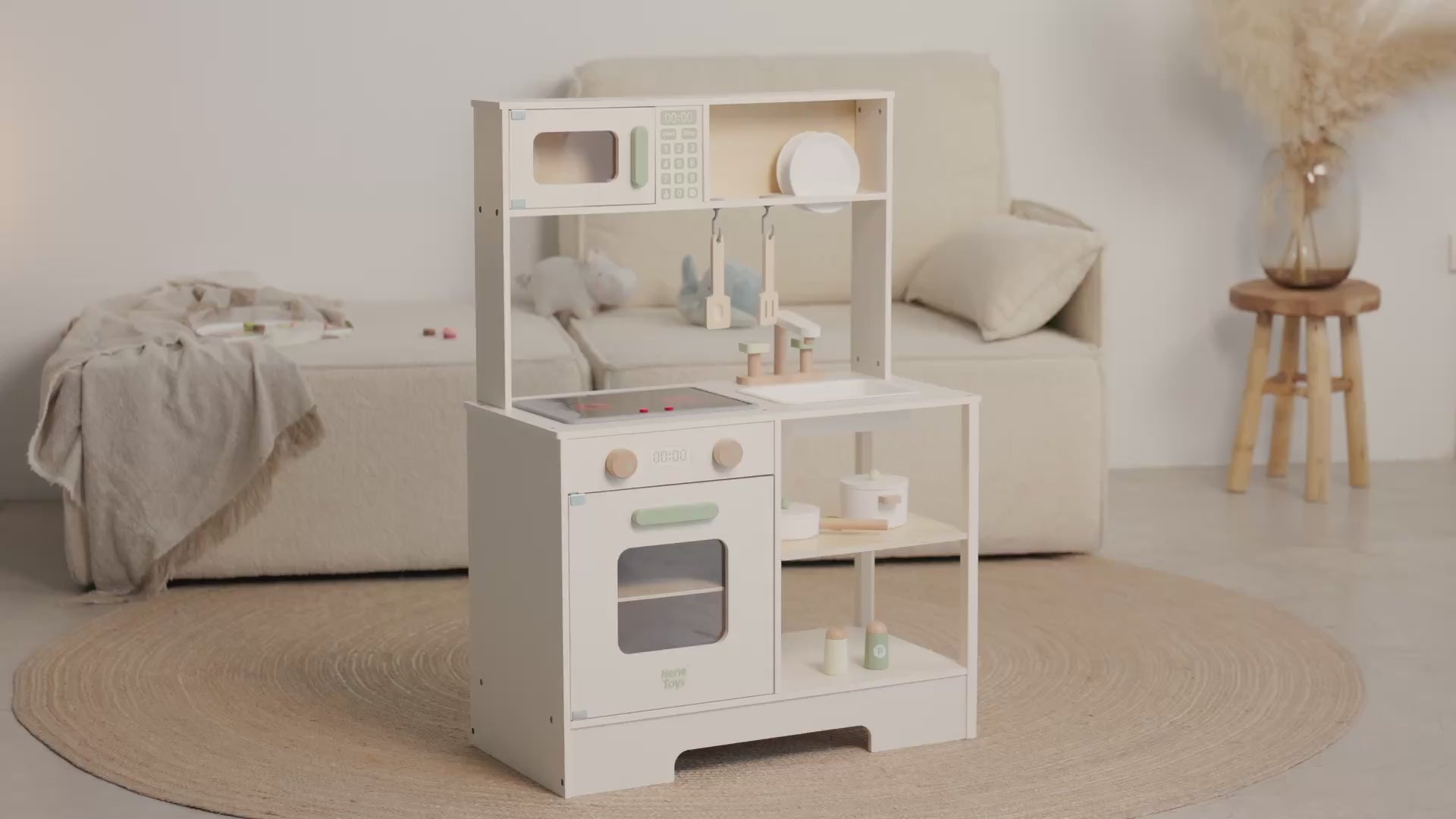 Wooden Kitchen Set – Nordic Style — see it in action