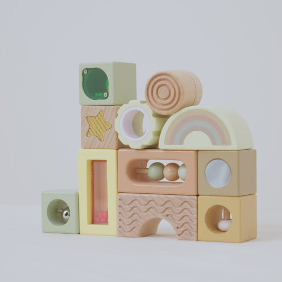 Sensory Wooden Blocks Set — explore the sensory activities